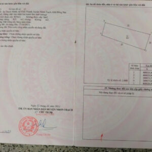 Bán nhà Nhơn Trạch Đồng Nai – Cách đường 25C lộ giới 60m chỉ vài chục mét, giá tốt